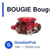 BOUGIE Bougeoir de Noël - Miniature 2