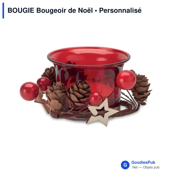 BOUGIE Bougeoir de Noël - Image 2