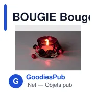 BOUGIE Bougeoir de Noël - Miniature 3