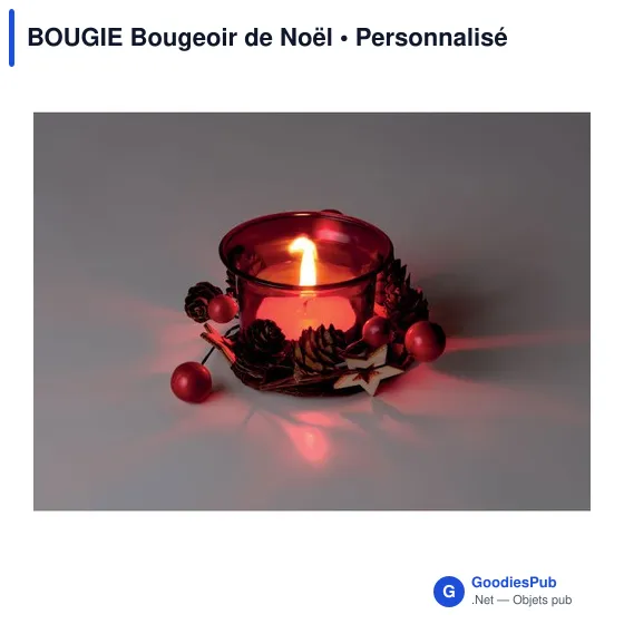 BOUGIE Bougeoir de Noël - Image 3