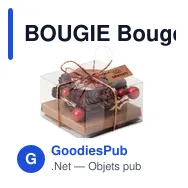 BOUGIE Bougeoir de Noël - Miniature 4