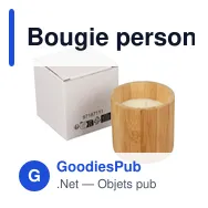 Bougie personnalisable en contenant bambou avec logo - Eli - Miniature 4