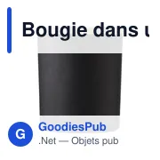 Bougie personnalisable en verre Josiah avec logo - Miniature 1