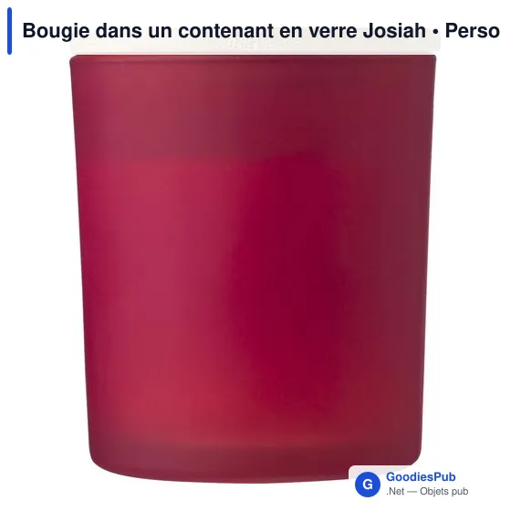 Bougie personnalisable en verre Josiah avec logo - Image 11