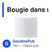 Bougie personnalisable en verre Josiah avec logo - Miniature 3