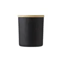 Variante noir - Bougie personnalisable en verre Josiah avec logo