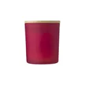 Variante rouge - Bougie personnalisable en verre Josiah avec logo