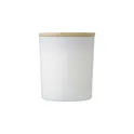 Variante blanc - Bougie personnalisable en verre Josiah avec logo