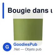 Bougie personnalisable dans un contenant en verre Lucas avec logo - Miniature 1