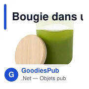 Bougie personnalisable dans un contenant en verre Lucas avec logo - Miniature 2