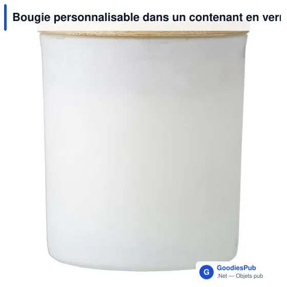 Bougie personnalisable dans un contenant en verre Lucas avec logo - Image 11