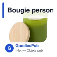 Bougie personnalisable dans un contenant en verre Lucas avec logo - Miniature 12