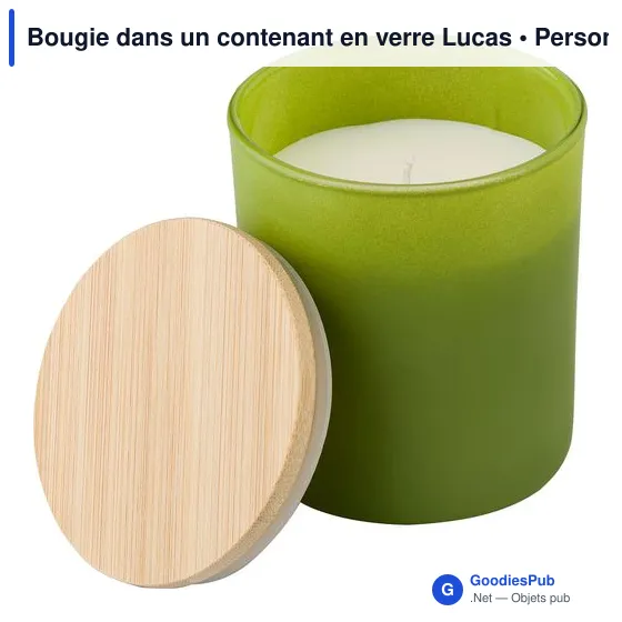 Bougie personnalisable dans un contenant en verre Lucas avec logo - Image 12