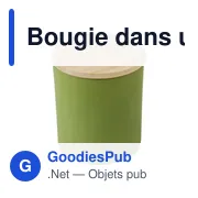Bougie personnalisable dans un contenant en verre Lucas avec logo - Miniature 3