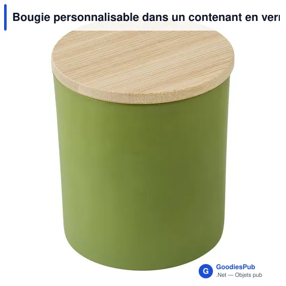 Bougie personnalisable dans un contenant en verre Lucas avec logo - Image 3