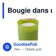 Bougie personnalisable dans un contenant en verre Lucas avec logo - Miniature 4