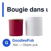 Bougie personnalisable dans un contenant en verre Lucas avec logo - Miniature 5