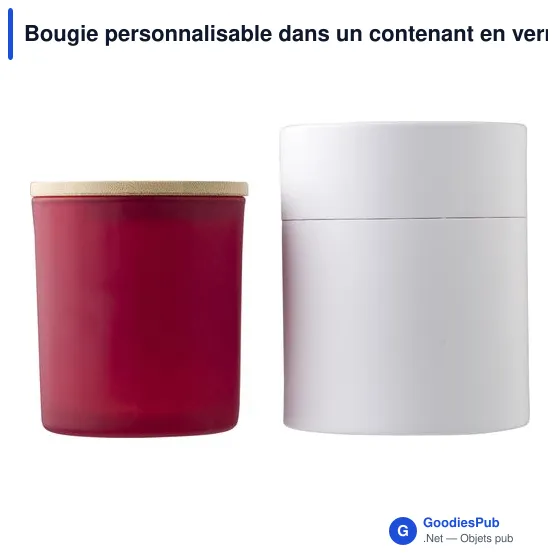 Bougie personnalisable dans un contenant en verre Lucas avec logo - Image 5
