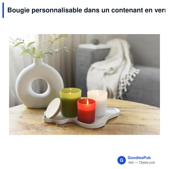 Bougie personnalisable dans un contenant en verre Lucas avec logo - Image 9
