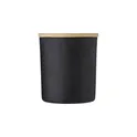 Variante noir - Bougie personnalisable dans un contenant en verre Lucas avec logo