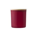 Variante rouge - Bougie personnalisable dans un contenant en verre Lucas avec logo