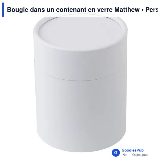 Bougie dans un contenant en verre Matthew - Image 5