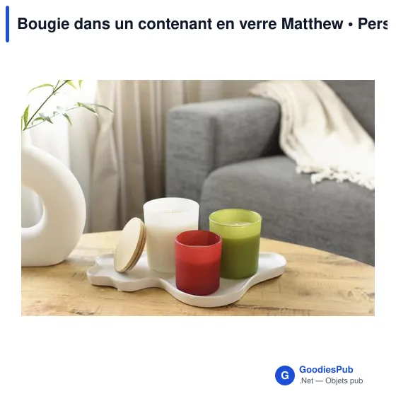 Bougie dans un contenant en verre Matthew - Image 9