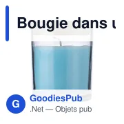 Bougie personnalisable en verre Riven avec logo - Miniature 1