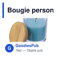 Bougie personnalisable en verre Riven avec logo - Miniature 11