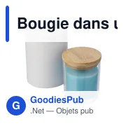 Bougie personnalisable en verre Riven avec logo - Miniature 5