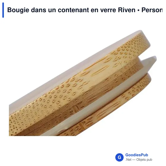Bougie personnalisable en verre Riven avec logo - Image 6