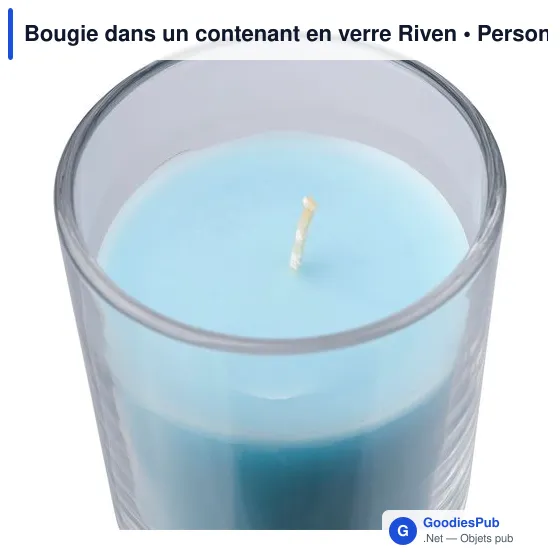 Bougie personnalisable en verre Riven avec logo - Image 7