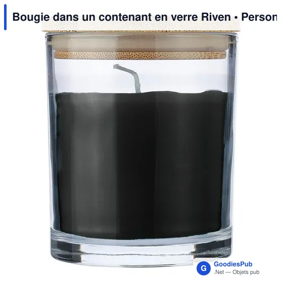 Bougie personnalisable en verre Riven avec logo - Image 10