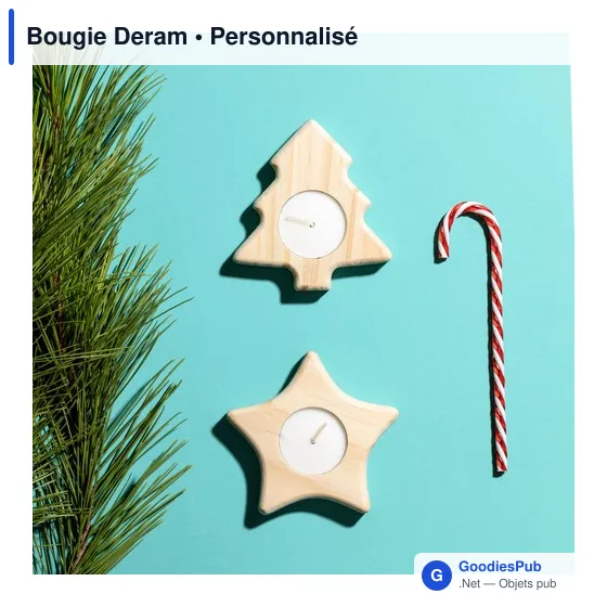 Bougie personnalisable Deram avec logo pour entreprises - Image 3
