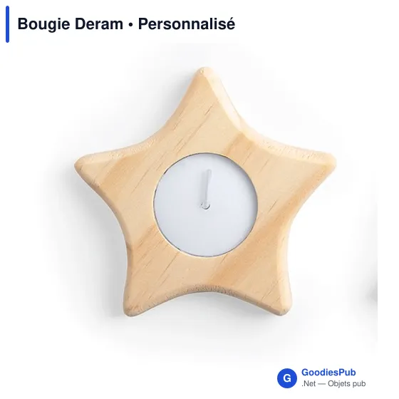 Bougie personnalisable Deram avec logo pour entreprises - Image 4