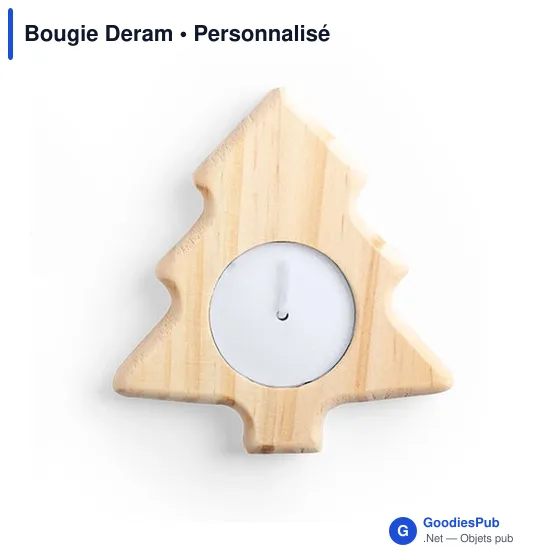 Bougie personnalisable Deram avec logo pour entreprises - Image 5