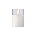 Variante blanc - Bougie LED personnalisable en PP Serin avec logo
