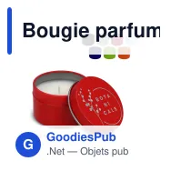 Bougie parfumée personnalisable en boîte d'étain recyclé avec logo - Dhyana - Miniature 1