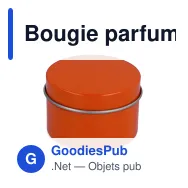 Bougie parfumée personnalisable en boîte d'étain recyclé avec logo - Dhyana - Miniature 3