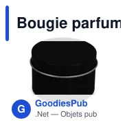 Bougie parfumée personnalisable en boîte d'étain recyclé avec logo - Dhyana - Miniature 4