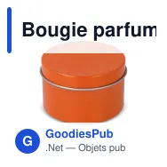 Bougie parfumée personnalisable en grande boîte recyclée avec logo - Kirtan - Miniature 4