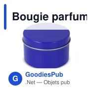 Bougie parfumée personnalisable en grande boîte recyclée avec logo - Kirtan - Miniature 5