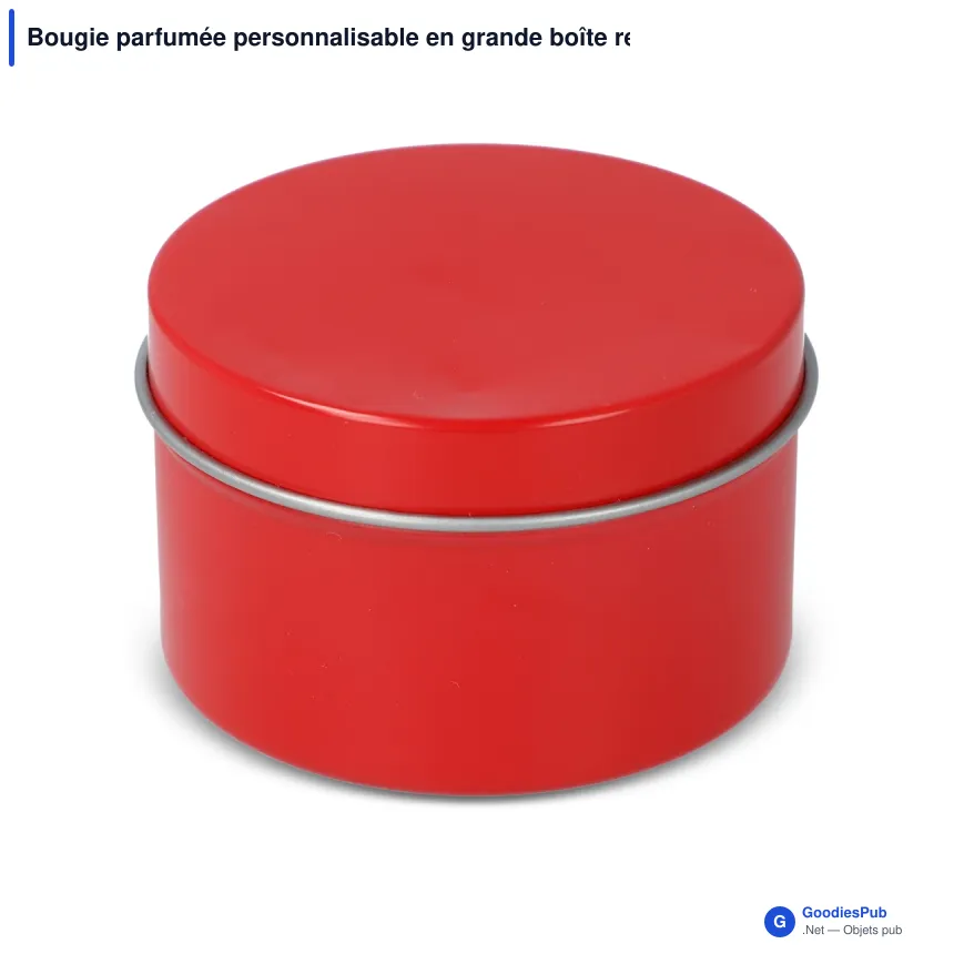 Bougie parfumée personnalisable en grande boîte recyclée avec logo - Kirtan - Image 6