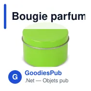 Bougie parfumée personnalisable en grande boîte recyclée avec logo - Kirtan - Miniature 7