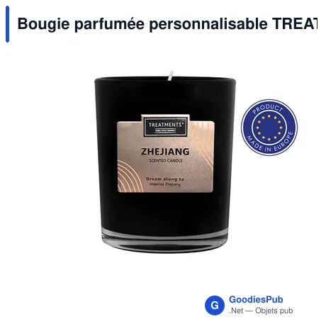 Bougie parfumée personnalisable TREATMENTS avec logo