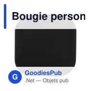 Bougie personnalisable senteur vanille avec logo - Laurie - Miniature 1