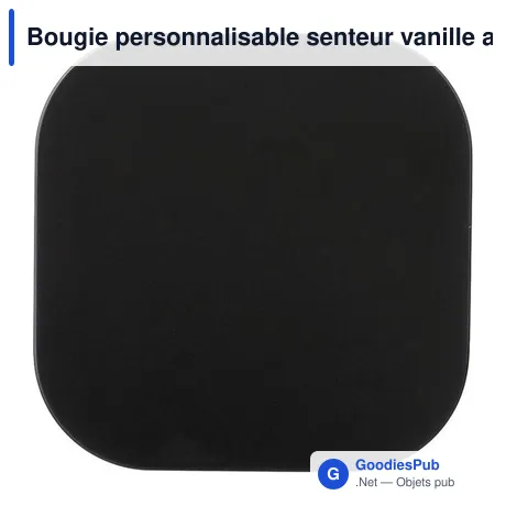 Bougie personnalisable senteur vanille avec logo - Laurie