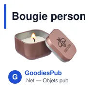 Bougie personnalisable senteur vanille avec logo - Laurie - Miniature 3