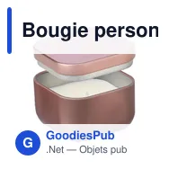 Bougie personnalisable senteur vanille avec logo - Laurie - Miniature 4