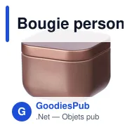 Bougie personnalisable senteur vanille avec logo - Laurie - Miniature 5